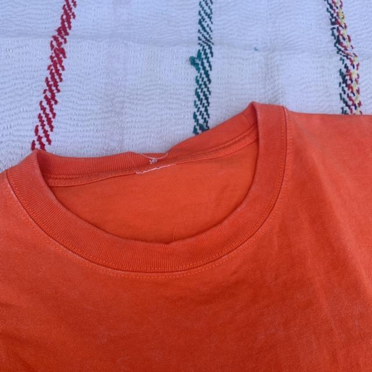 BIGウォッシュTシャツ　オレンジ