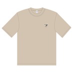 sumika / いろは刺繍ビッグシルエットTシャツ（サンドベージュ）