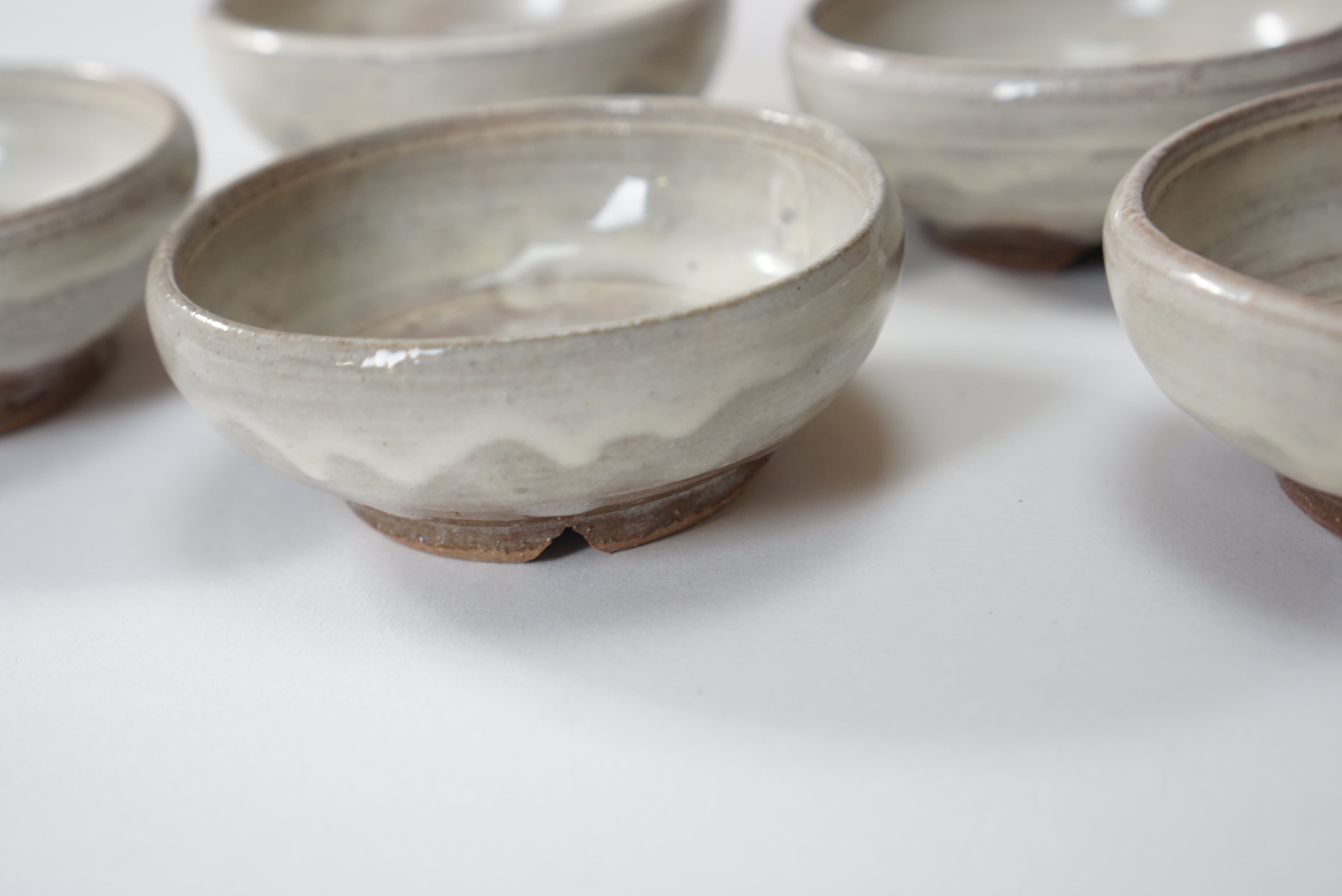 粉引小鉢（5客セット） | 倉敷酒津焼 兜山窯