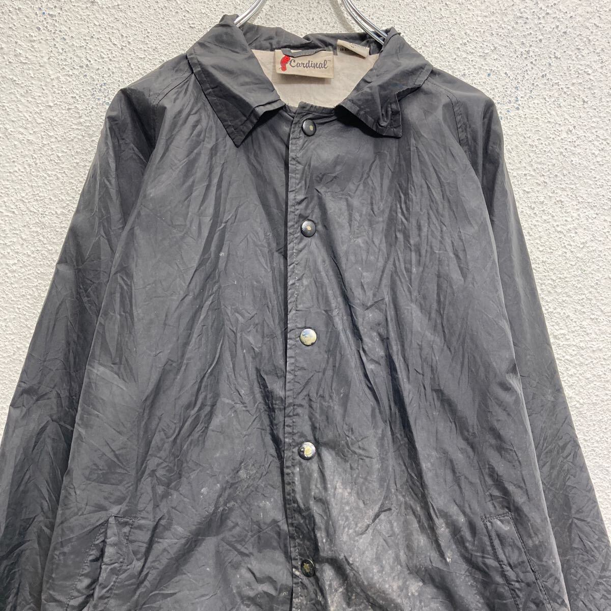 cardinal ナイロン コーチジャケット カーディナル M ブラック 裏起毛