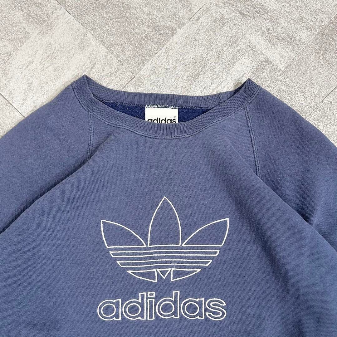 極上】アディダス スウェット 80s 万国旗タグ ロゴ刺繍 極上】アディダス スウェット 80s 万国旗タグ ロゴ刺繍