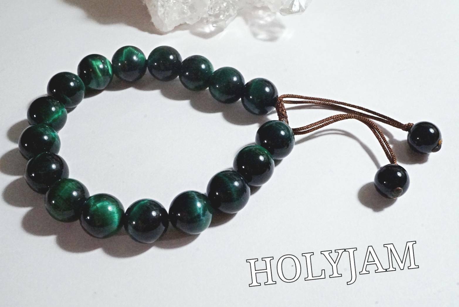 ◆112◆Tiger Eye グリーンタイガーアイ 編みブレスレット 仕事・勝負・金運