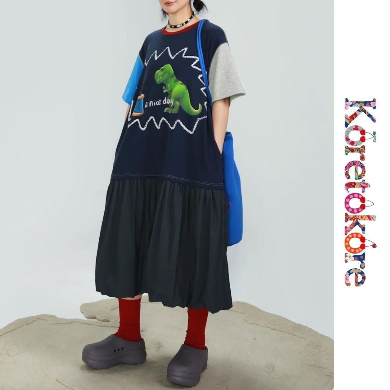 A Nice Day with Dino Dress A1149