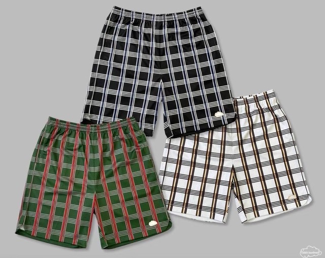LOLA‘S HARDWARE / CHECK MATE MESH SHORTS / WHITE