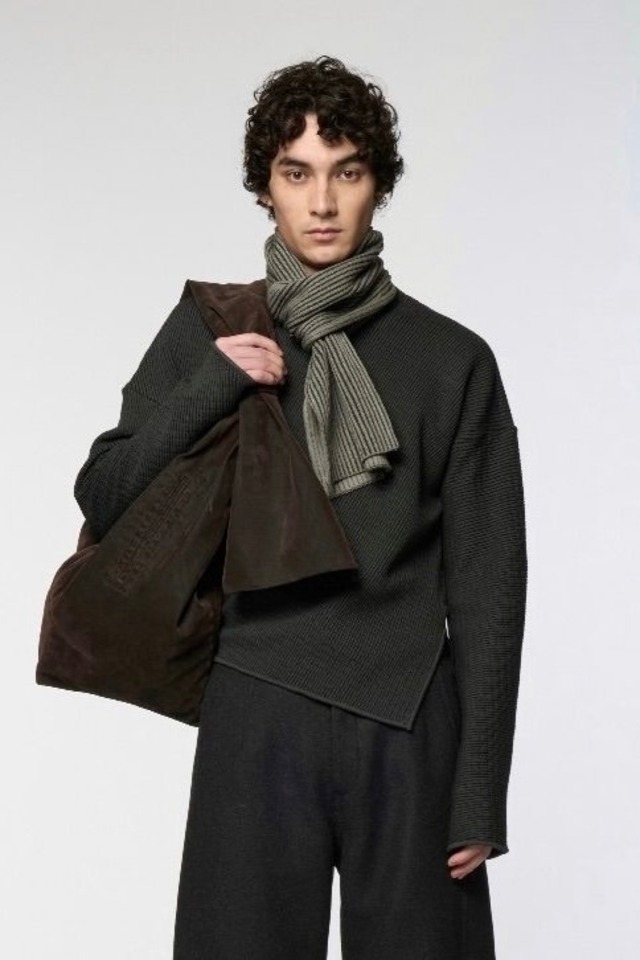 Omar Afridi【WASHED KNOTTED LIDIA BAG  -BROWN-】
