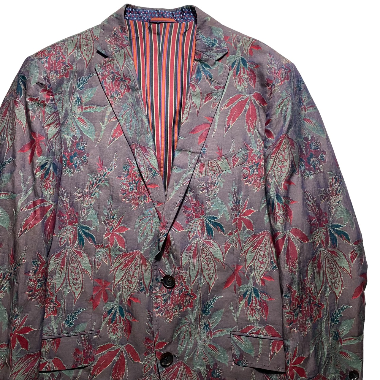 ETRO botanical jacquard tailored jacket “ETROLIGHT”