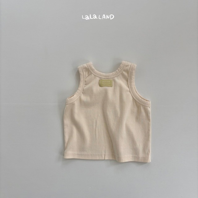 《予約》送料無料【lalaland】Rib Sleeveless T