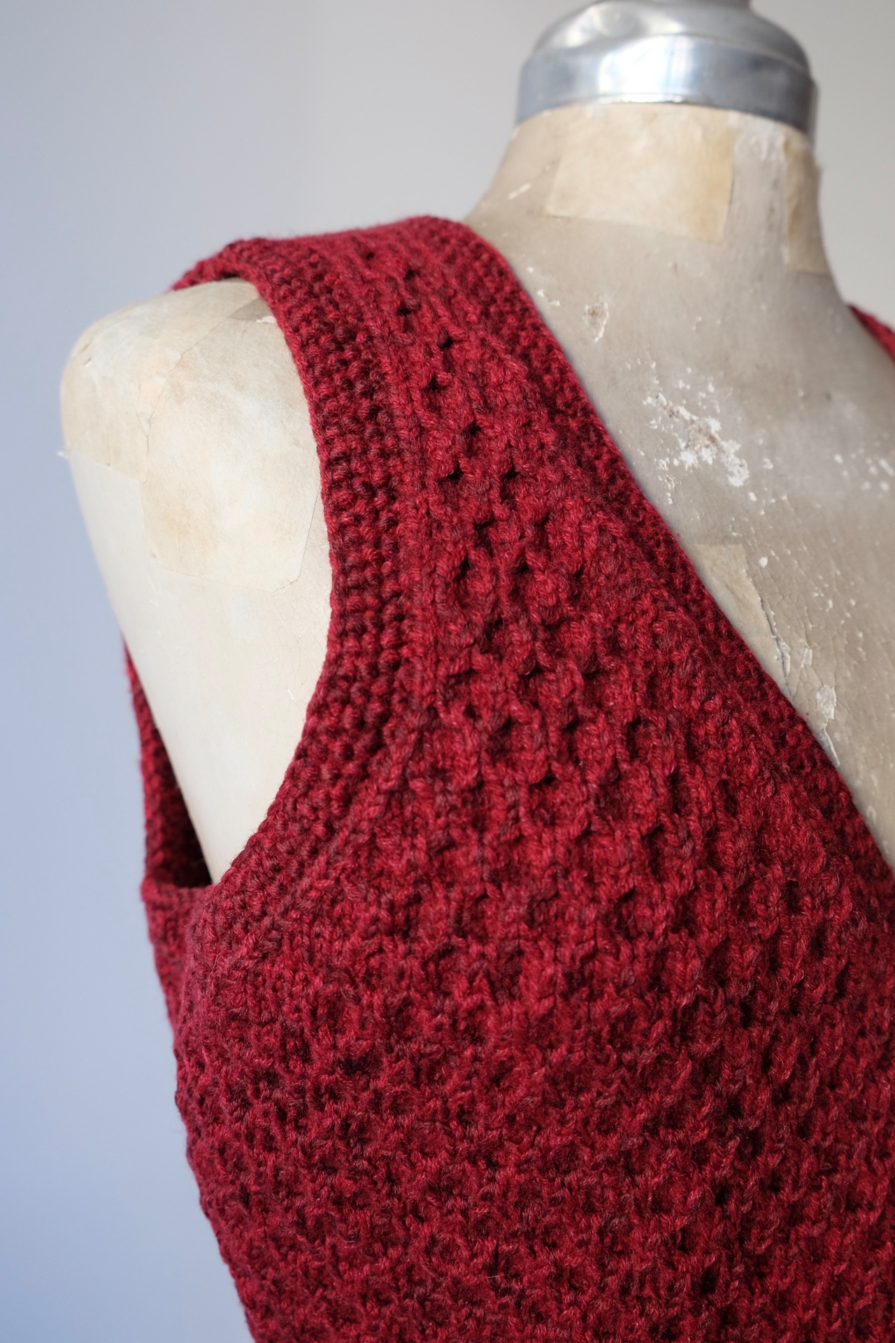 Romanian azuki honey comb vest