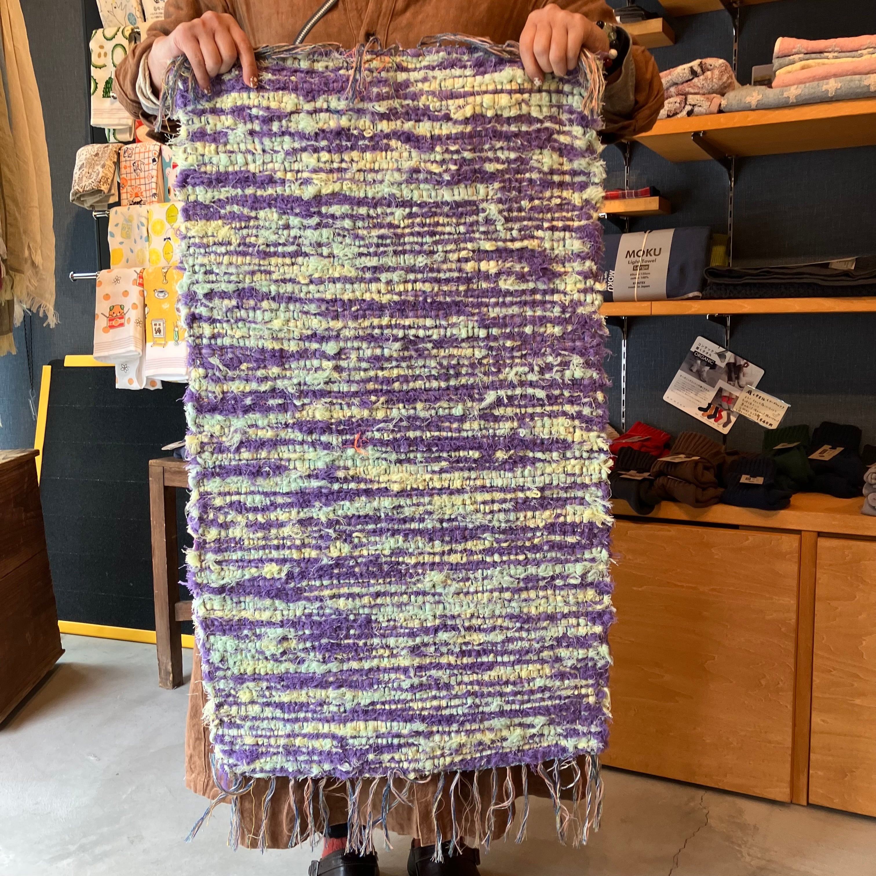 裂織りマット大 今治タオル