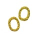 メタルパーツ ブリオンエッジオーバル MP0037ゴールド 約9mm×7mm　2P