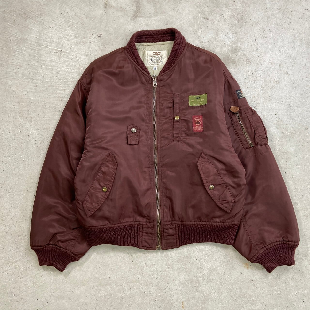 イタリア製 CiAO SPORTSWEAR MA-1タイプ ミリタリー フライト 