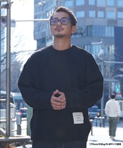 【#Re:room】SEASIDE BIG CREW KNIT［REK138］