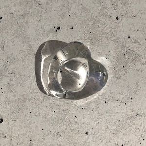 heart glass ring