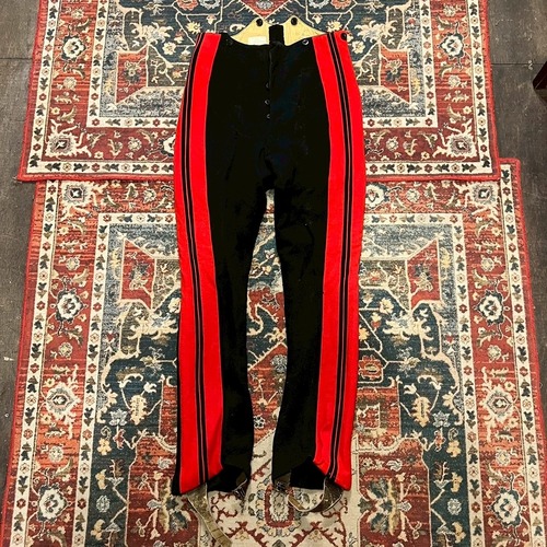 50s イギリス軍 実物 ライフガーズ No.1 ドレスパンツ トラウザーズ ヴィンテージ ミリタリー メルトン ウール Life Guards 40s 78cm S