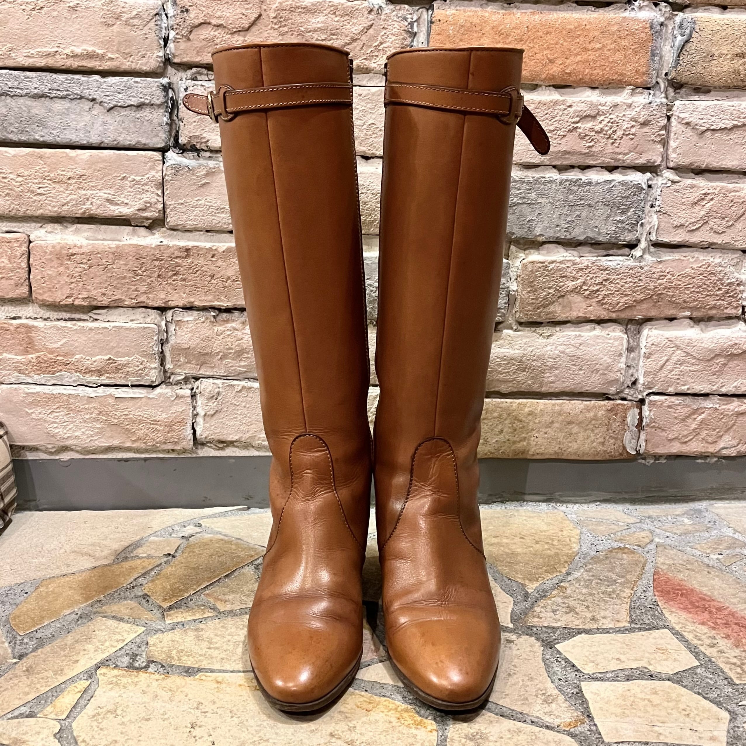 tanino crisci “camel long boots” size36 イタリア製 タニノ