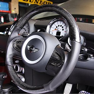 【正規品】 MON製 BMW MINI カーボンステアリング F55 F56 R55