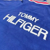 【至高】トミーヒルフィガー ハーフジップニット 90s 極希少 一点物 コットン