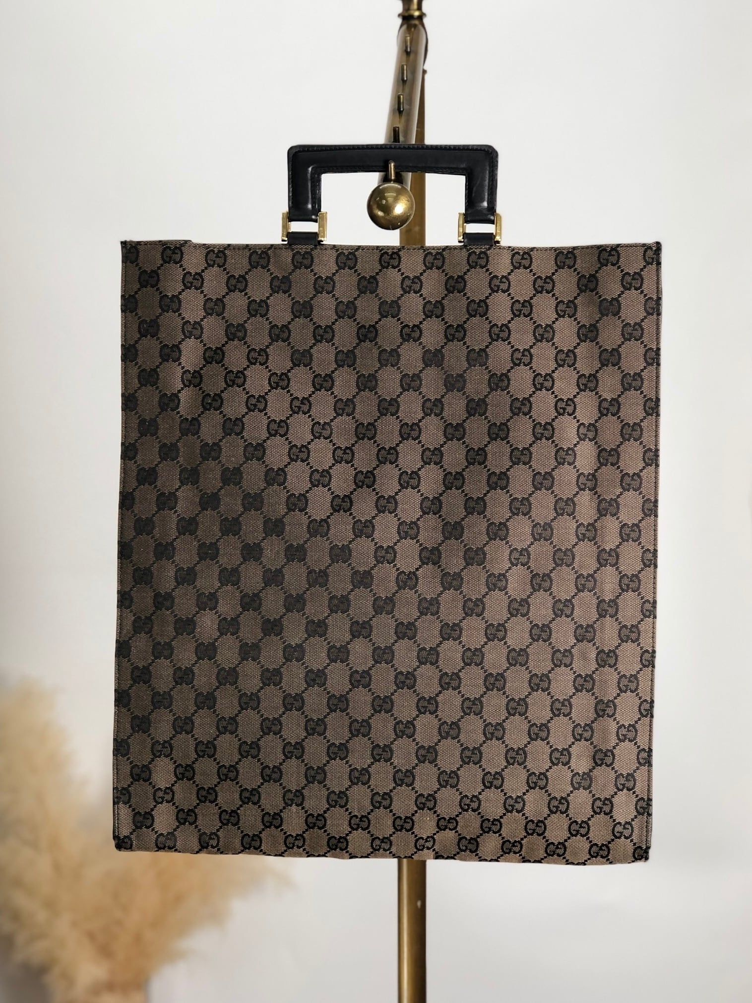 GUCCI グッチ GGキャンバス ハンドバッグ ブラウン vintage