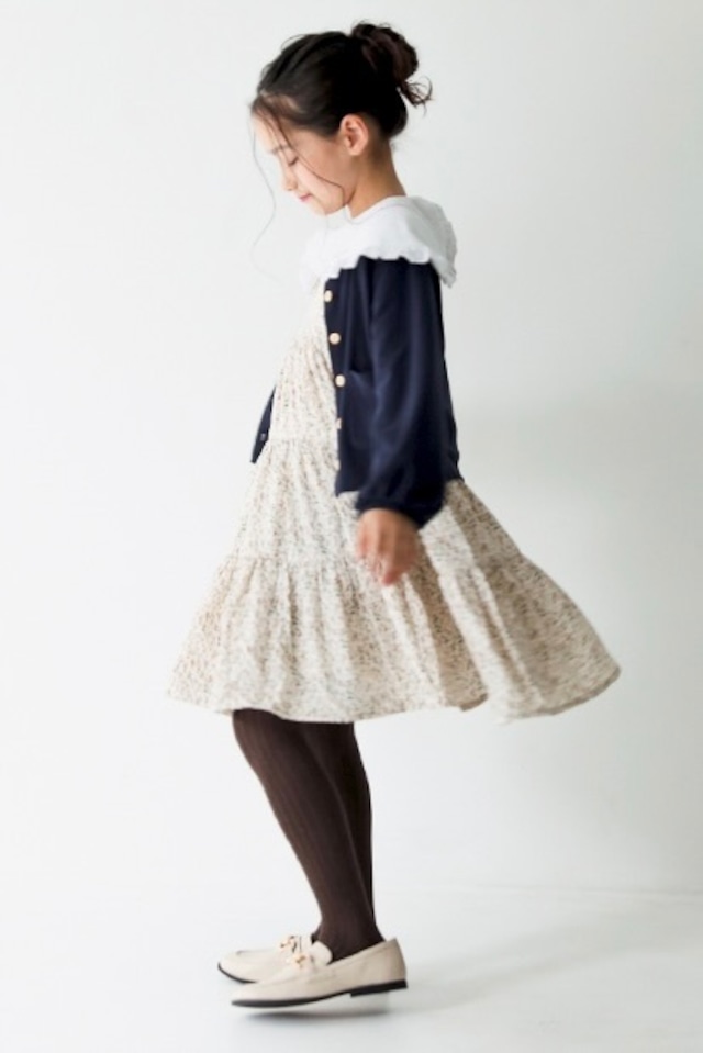 ボリュームスリーブカーディガン〈Navy〉