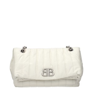 【新品】BALENCIAGA バレンシアガ レディース ショルダーバッグ レザー ホワイト 7659662AASE9106