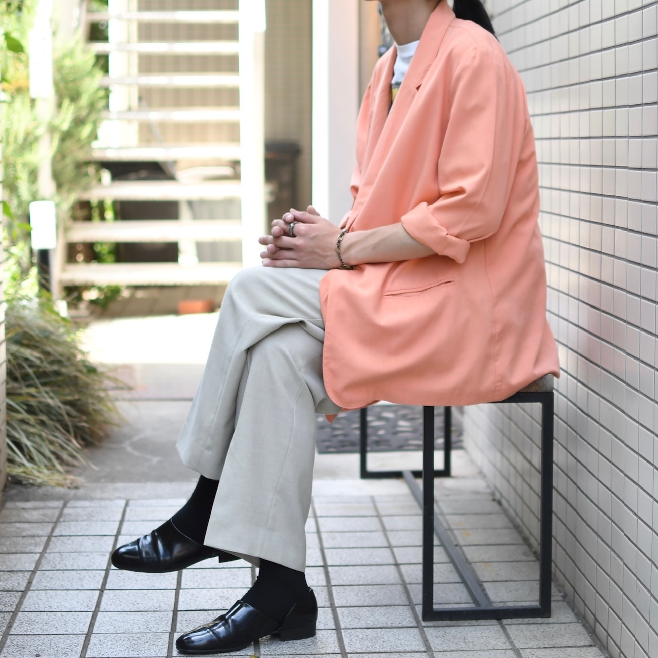 SAG HARBOR rayon blend easy tailored jacket