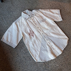刺繍 エスニックシャツ used [207112]