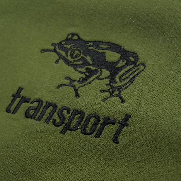 トランスポート TRANSPORT 90S カエル 刺繡 ロゴ スウェット