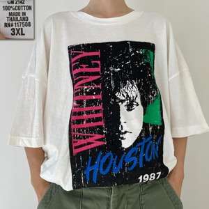 GG267 Tシャツ 00s ホイットニーヒューストン 1987 WHITNEY