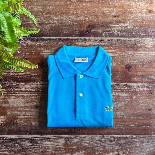 Vintage "L1212 Chemise Lacoste" Polo shirt Made in France/Turquoise/8