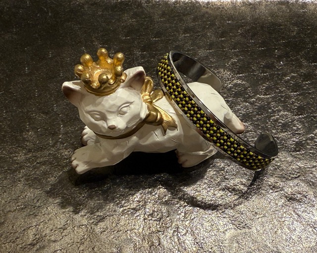 ステンレスブレスレット　グリーン&ブラック