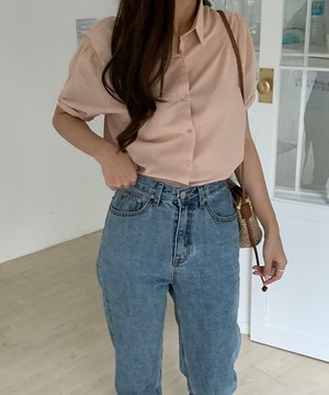 《即納商品》marshmallow shirt (ivory / blue / yellow / pink )