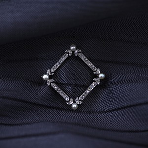 Edwardian Pearl & Diamond Brooch