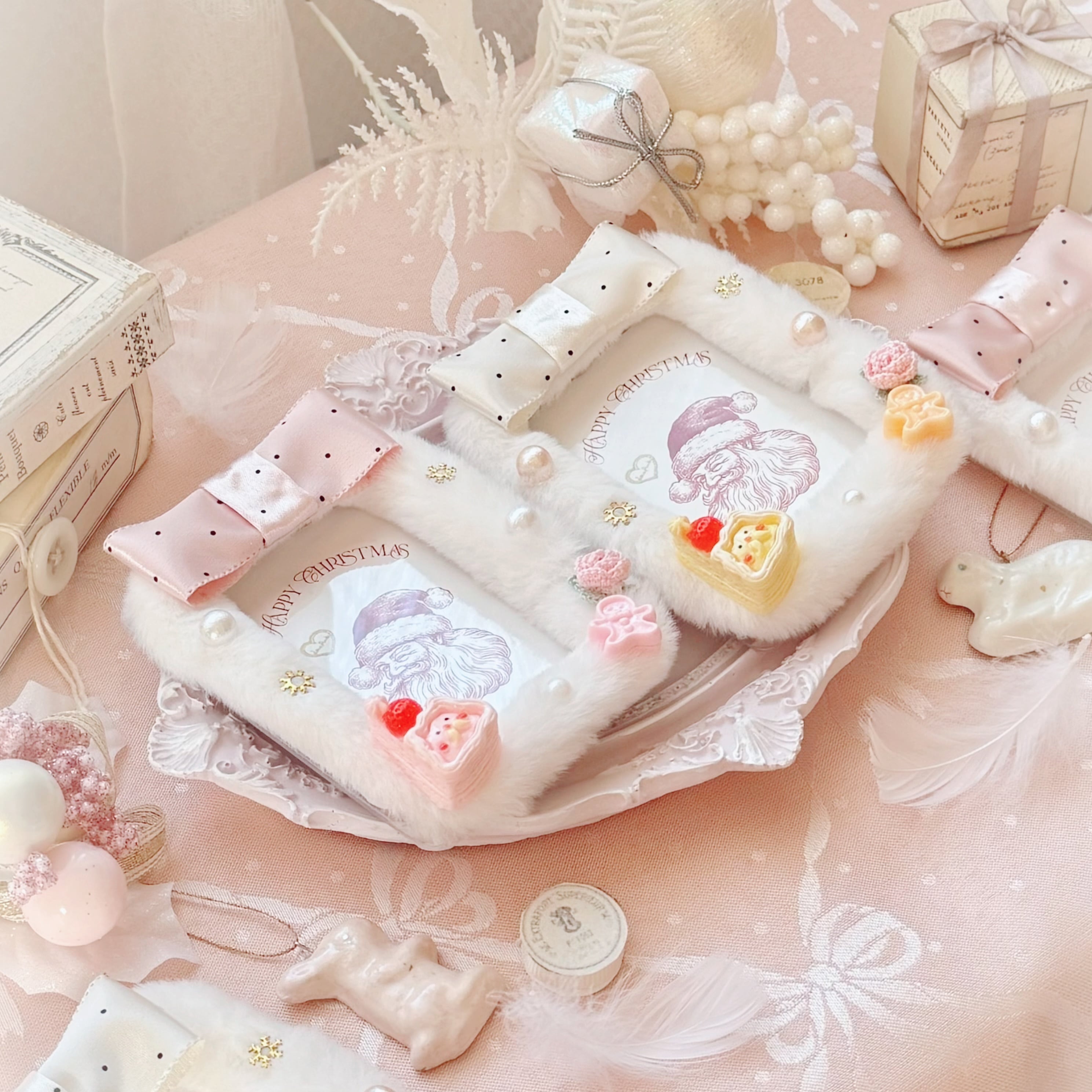 季節限定♡ふわふわファーのロマンティックトレカケース 全2色 | pear
