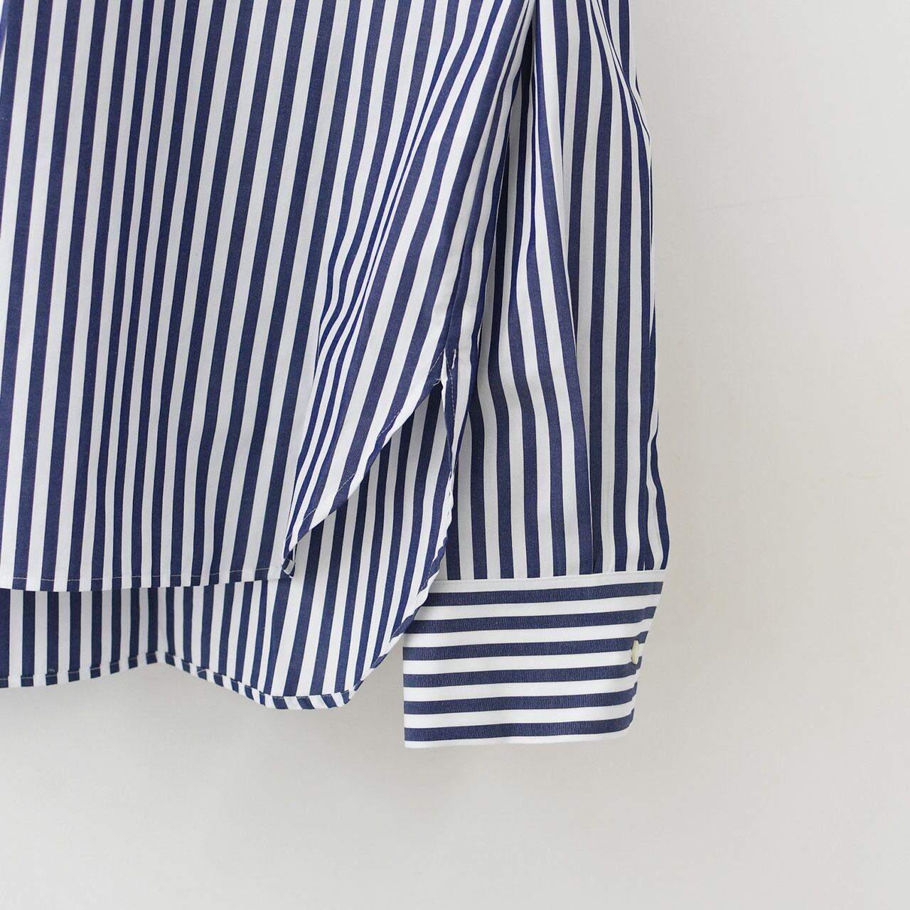 mizuiro ind [ミズイロ インド] stripe hooded shirt [3-230100