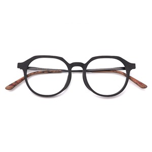 Retro Wood Grain Metal Glasses -crown panto- / レトロ ウッド グレイン メタル メガネ -クラウンパント-
