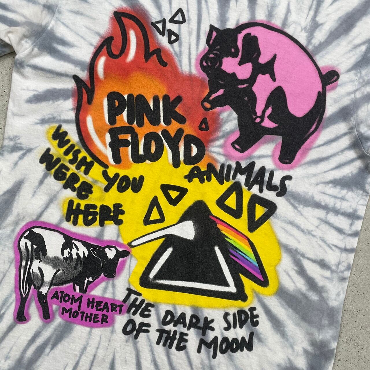 PINK FLOYD ピンクフロイド タイダイ バンドTシャツ バンT アルバム