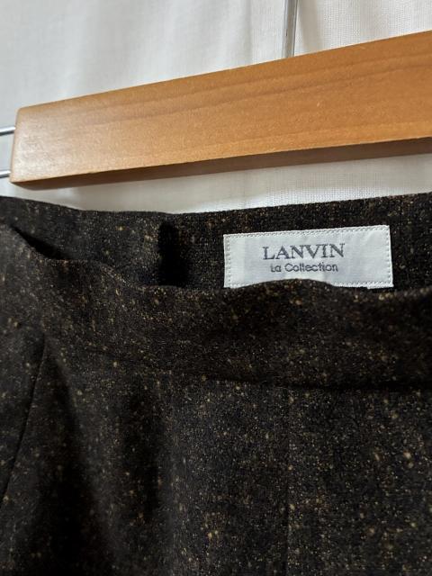 1990's Nep Design Wool Skirt "LANVIN"