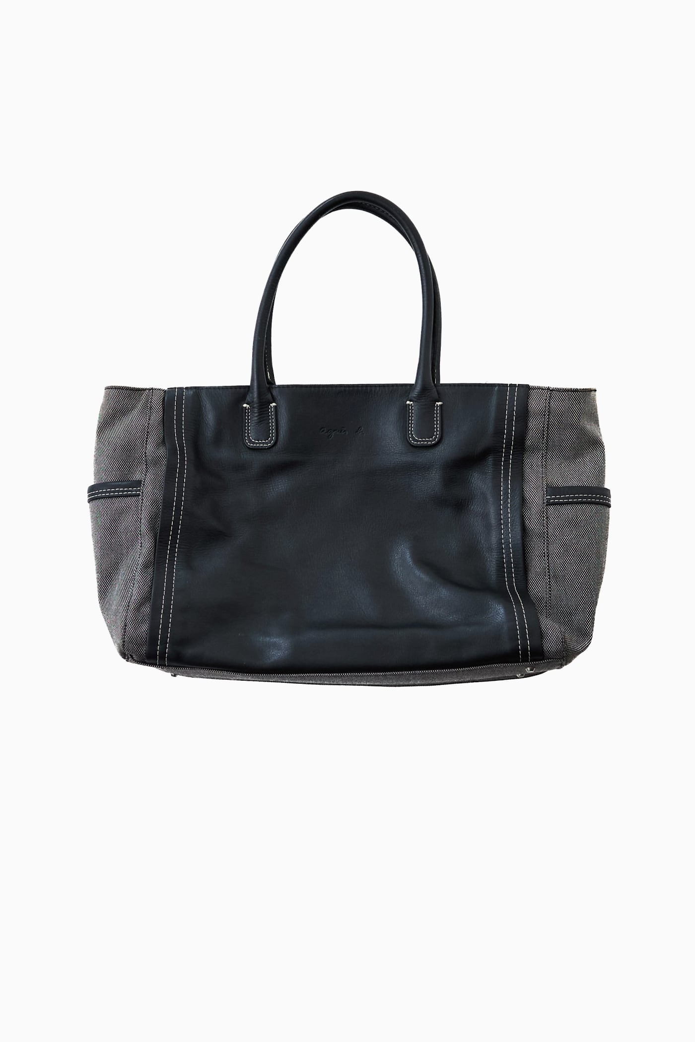 90s サザビー期 】日本製 agnès b. VOYAGE LEATHER TOTE BAG | Reben