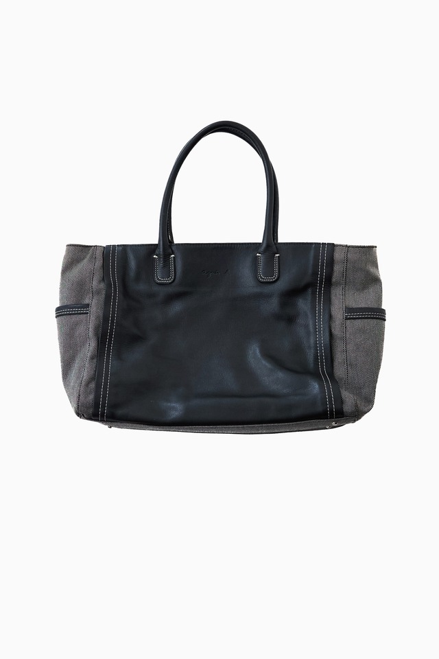 【90s サザビー期 】日本製 agnès b. VOYAGE LEATHER TOTE BAG