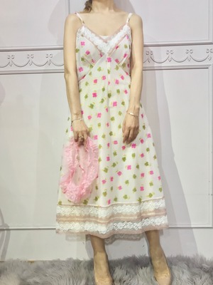 フラワースリップドレスlot20286