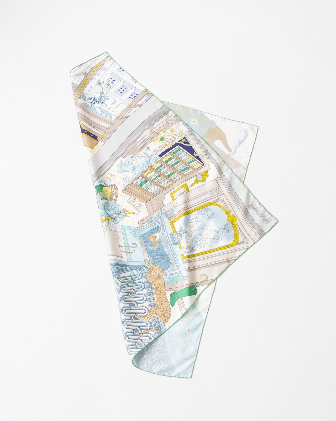 〈Hermès〉Carres 90 Scarf MYSTERE AU 24