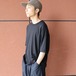 STILL BY HAND " Cotton Silk Neps Tee ( Ink Black )"