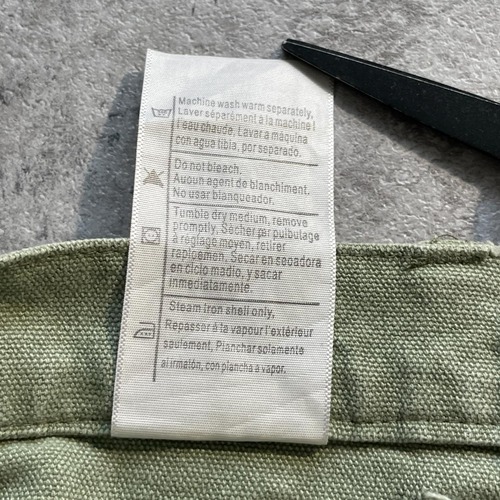 希少色 モスグリーン ダブルニー Carhartt B136-MOS 36×32 詳細写真12