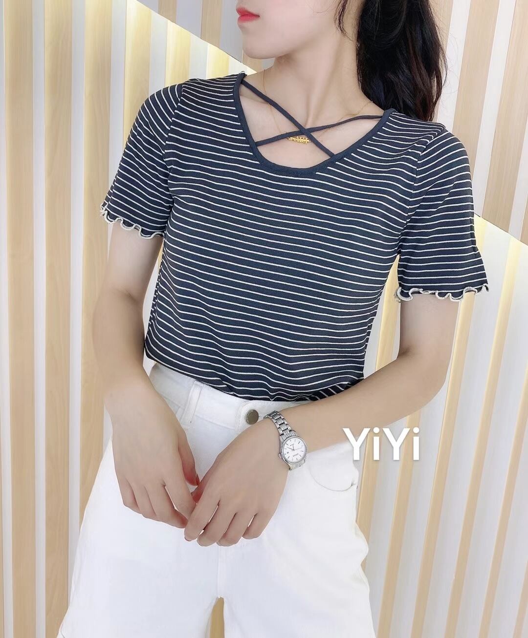 2way クロスストラップデザイントップス AJ111-067-1