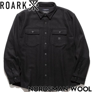 THE ROARK REVIVAL ロアークリバイバル NORDSMAN WOOL 長袖シャツ ウールシャツ RLWJ1070-BLK 日本代理店正規品