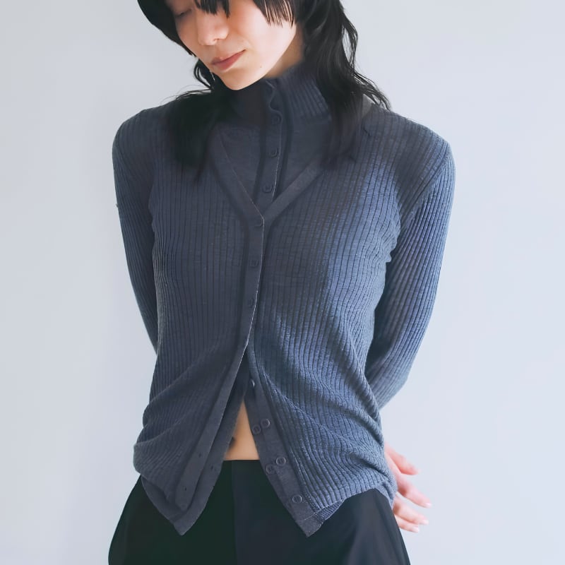 【 anuke 】Layered Highneck Knit