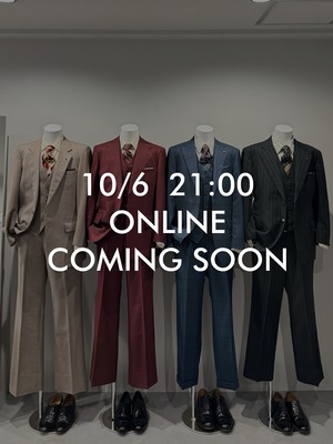 【10/6(火) 21:00〜】ヴィンテージスーツ 一斉公開・販売開始