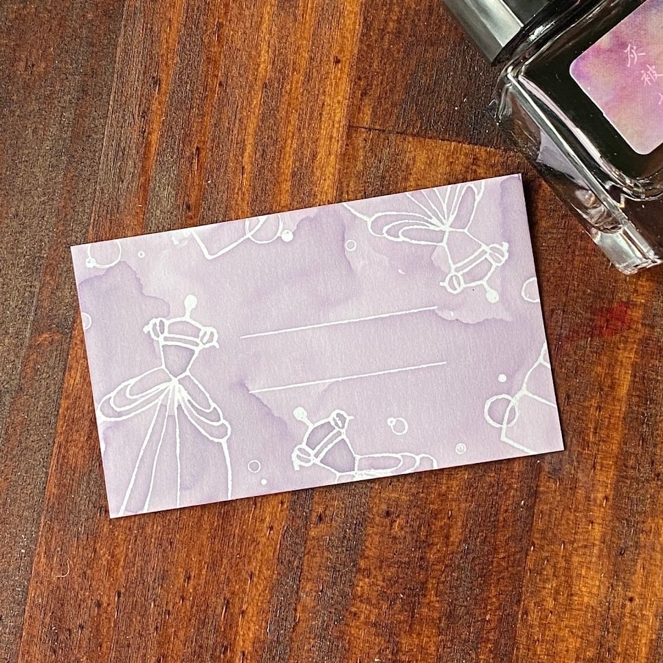 ぬり絵じゃないぬりたくり絵インクカード（むにゅ編） | ノウト通販係