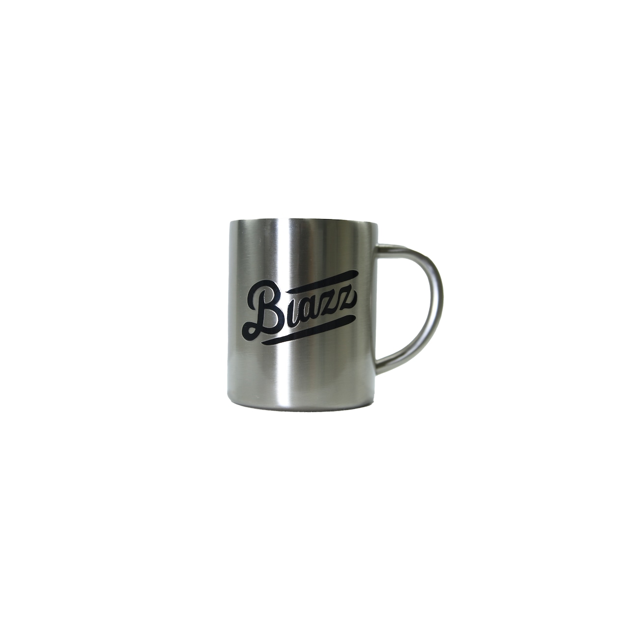 LOGO Stainless Mug 330ml [ SILVER x BLACK ]