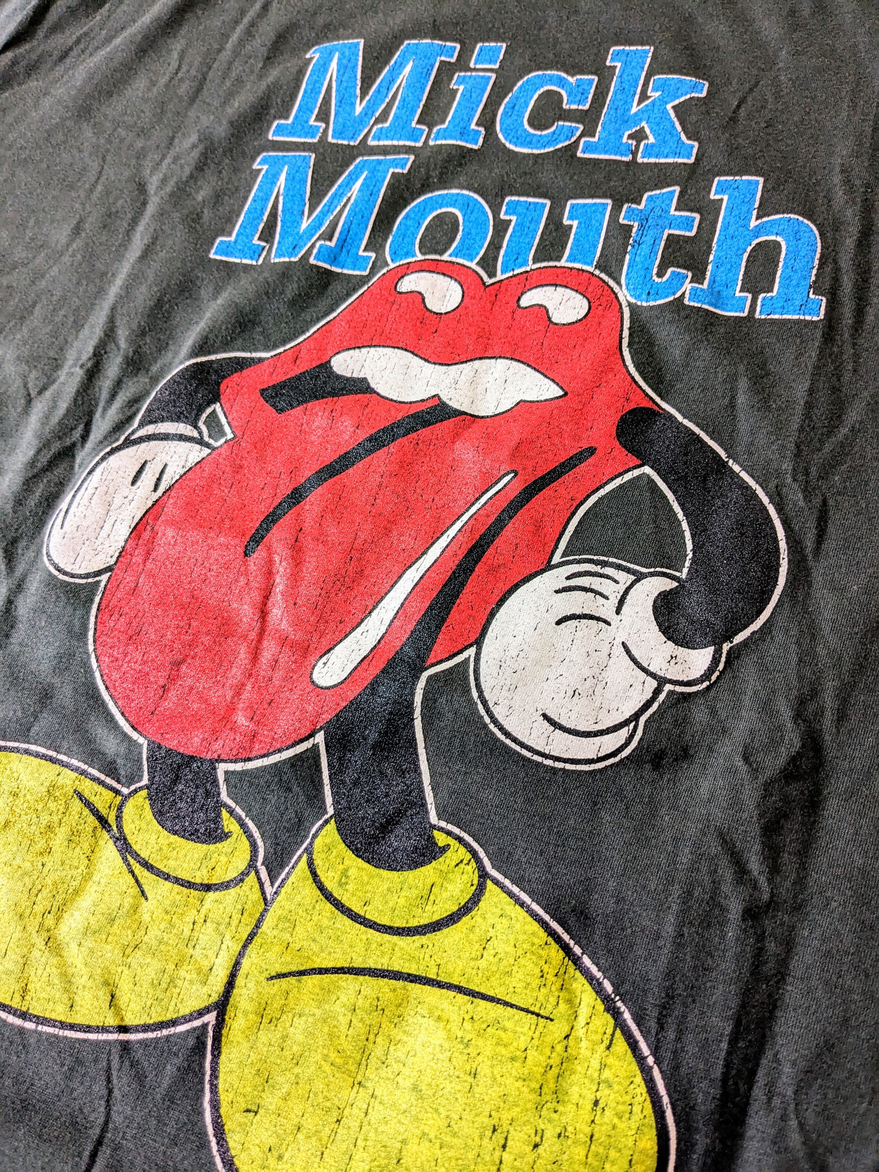【Tシャツ MICK MOUTH  （Mickey Mouse/Mick Jagger ミッキーマウス/ミック・ジャガー）】ローリング・ストーンズ 〚アメリカン雑貨 アメトイ〛